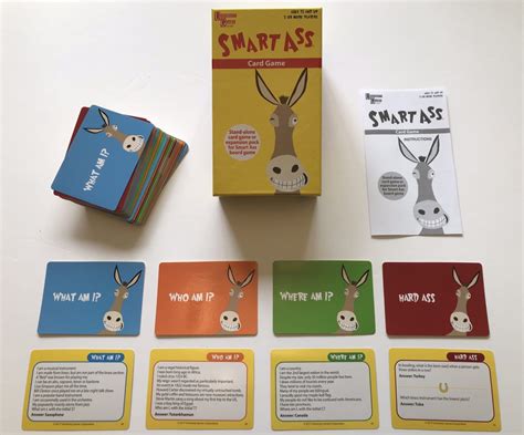 smart ass card example|smart ass trivia board game.